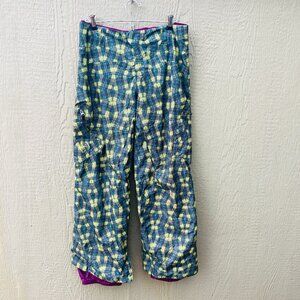Burton AK Ski Snowboard Pants GORE‑TEX Size M Multicolor Insulated‎ Green FADED!